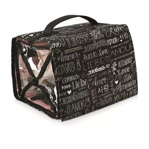 Mary Kay Black and Silver Cosmetic Bag